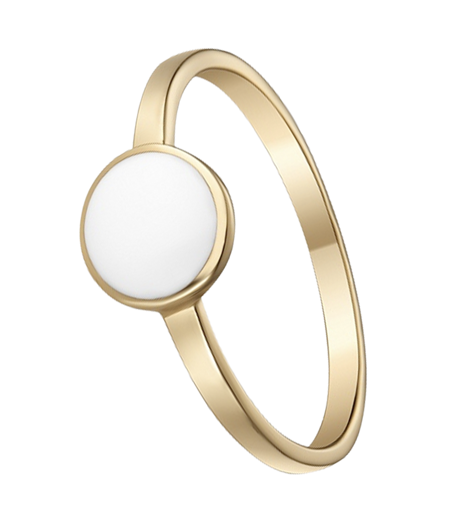Gold Ring With Pearls